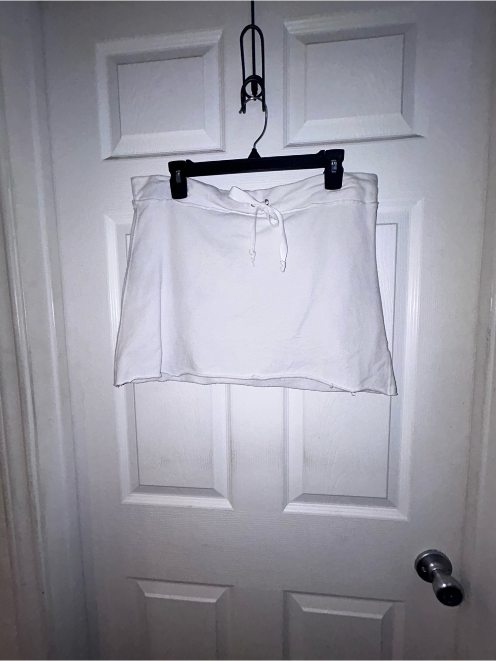 Michael Stars White Drawstring Mini Skirt